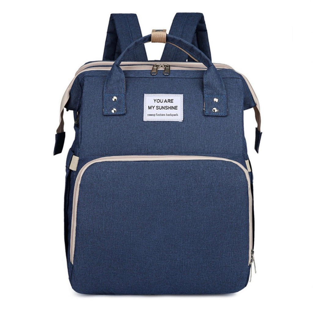 Modische multifunktionale Wickeltasche; tragbare faltbare Mama-Tasche; Rucksack mit großer Kapazität und geringem Gewicht für Mutter & Baby mit faltbarer Stubenwagen