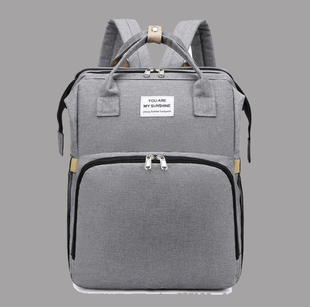 Modische multifunktionale Wickeltasche; tragbare faltbare Mama-Tasche; Rucksack mit großer Kapazität und geringem Gewicht für Mutter & Baby mit faltbarer Stubenwagen