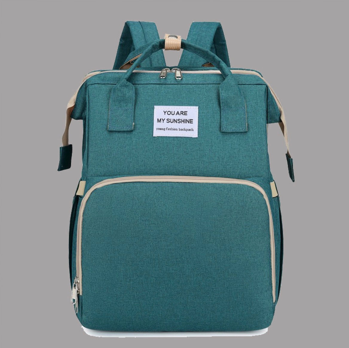 Modische multifunktionale Wickeltasche; tragbare faltbare Mama-Tasche; Rucksack mit großer Kapazität und geringem Gewicht für Mutter & Baby mit faltbarer Stubenwagen