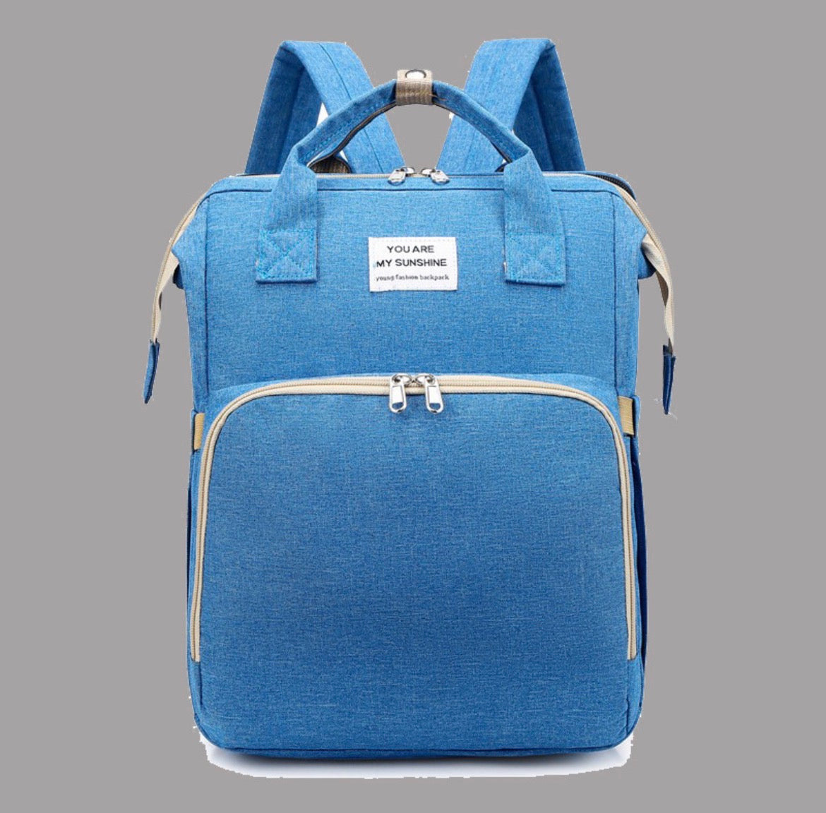 Modische multifunktionale Wickeltasche; tragbare faltbare Mama-Tasche; Rucksack mit großer Kapazität und geringem Gewicht für Mutter & Baby mit faltbarer Stubenwagen