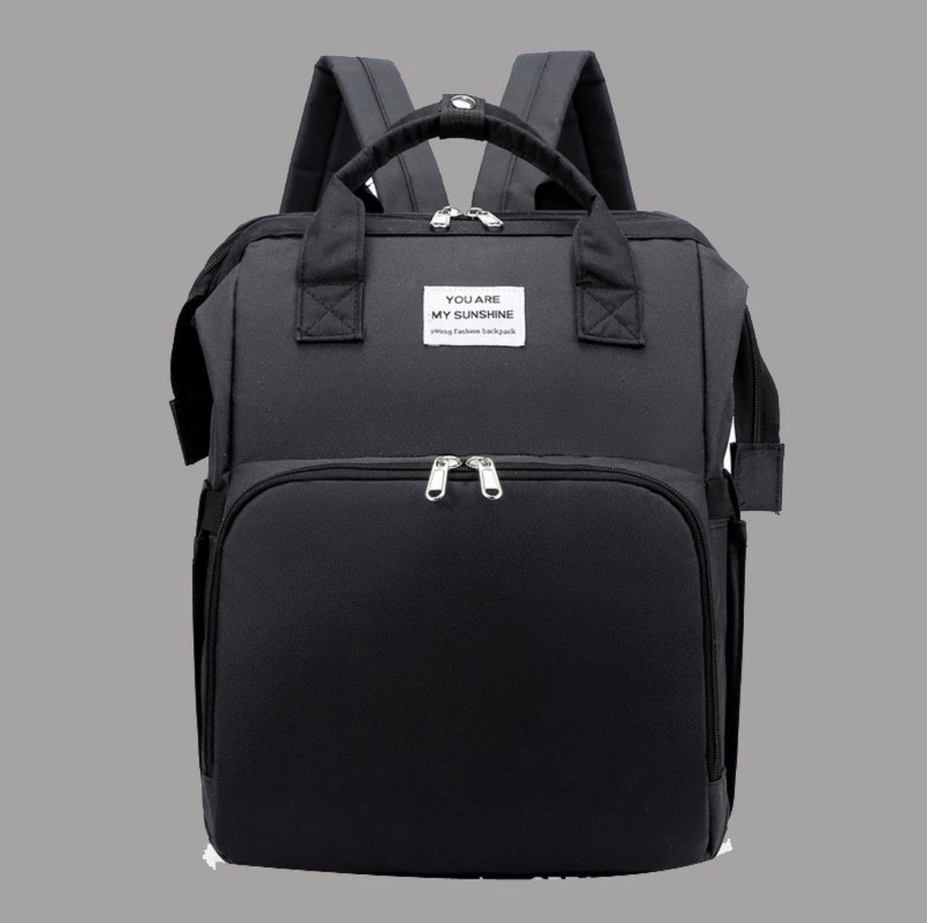 Modische multifunktionale Wickeltasche; tragbare faltbare Mama-Tasche; Rucksack mit großer Kapazität und geringem Gewicht für Mutter & Baby mit faltbarer Stubenwagen