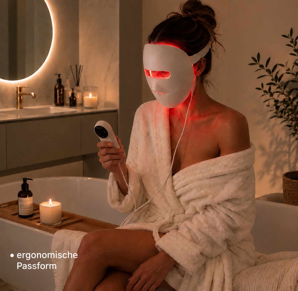 LYNOR™ Salon-Technologie. Für dein Zuhause, 328 LEDs, 850nm, 4 Lichtmodi, flexible Passform – in nur 10 Minuten täglich. Anti-Aging